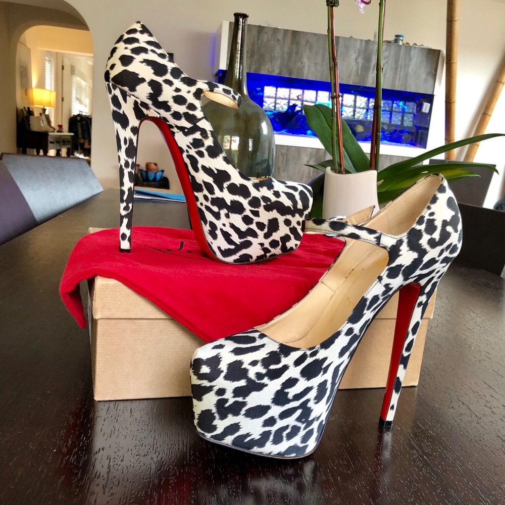 Christian Louboutin Leopard Lady Daf Mary Jane - Picture 1 of 15